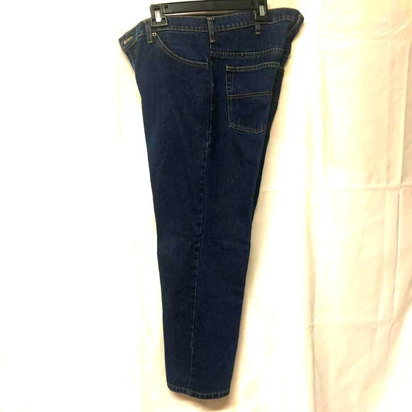 Real Ranch Jeans 36 X 30 EUC Dark Wash Low Rise Relaxed Fit - Picture 2 of 7
